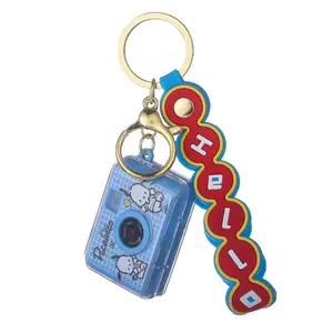 MB1 Nova Chegada Atacado 3D Dos Desenhos Animados Pvc Plástico Kids Cartoon Designer Car Chaveiro Anel Brinquedo Chaveiro Kawaii Camera Keychain