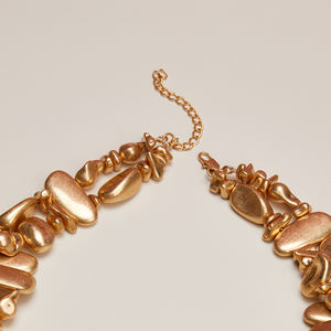 2025 nueva llegada moda barata venta al por mayor diseño exagerado collar de mujer <span class=keywords><strong>Popular</strong></span> Irregular Punk grueso CCB collar de oro - Product Image 5