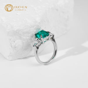 أوشن فاخر صلب 9 قيراط 14 قيراط ذهبي VVS مختبر خاتم ماسي مستزرع ل Gia Igi معتمد لحفلات الزفاف والحفلات للرجال والنساء - Product Image 6