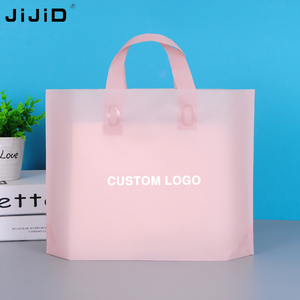 Sacs de courses en plastique PE personnalisés avec logo JIJID, impression couleur intégrale, sacs T-shirt avec logo, emballages personnalisés - Product Image 5