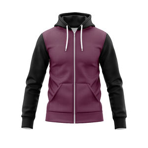 คุณภาพพรีเมียม ราคาโรงงาน โพลีเอสเตอร์ 100% พิมพ์ลายดิจิทัล ระบายอากาศได้ดี แห้งเร็ว ซิปเต็มตัว ผลิตตามสั่ง สำหรับการฝึกซ้อมกีฬาลีก - Product Image 1