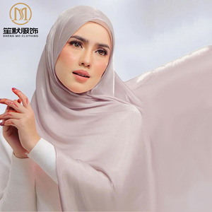 Hijab en mousseline de soie plissé de luxe pour femmes filles et musulmanes, châle scintillant à paillettes, écharpe Bawal Malaisie, dernière vente en gros - Product Image 4