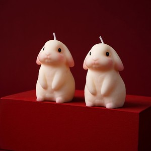Wholesale <b>Rabbit</b>-Shaped Aromatherapy Candle Handmade Scented Wax for Home Photography Creative Birthday <b>Gift</b> Box DIY Decoration - Product Image 5