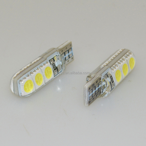 New trắng 12V ô tô T10 ổ cắm <span class=keywords><strong>W5W</strong></span> 6SMD 5050 Silicone <span class=keywords><strong>LED</strong></span> xe đọc ánh sáng bóng đèn - Product Image 4