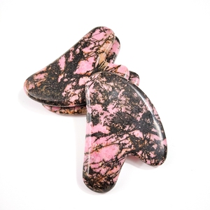 Mascarilla de Rodonita para el cuidado personal, gran cantidad, <span class=keywords><strong>jaspe</strong></span>, gua sha, piedra, tablero, corazón, guastone - Product Image 5