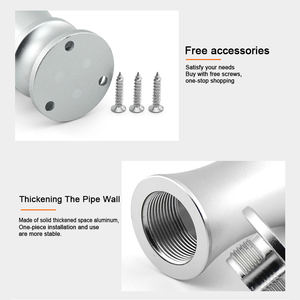 Patas de aluminio para sofá, forma de bola de bolos, muebles de Metal ajustables, pies de armario para sala de estar, armario, patas de mesita de noche - Product Image 6