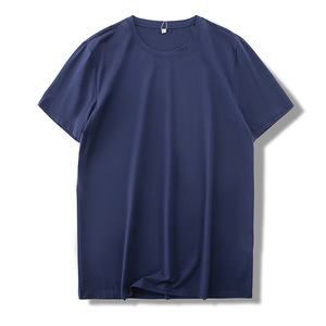 T-shirt Unisex all'ingrosso della fabbrica di abbigliamento stampa di calore personalizzata T-collo in tessuto di cotone in poliestere T-shirt girocollo da uomo - Product Image 1