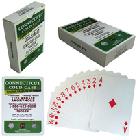 Cartes à jouer personnalisées de type poker en papier, impression offset couleur CMJN, vernis brillant, boîte en papier