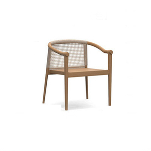 Muebles de exterior de ratán de madera maciza de estilo nórdico, sillas de mesa de teca para patio, balcón, jardín, o Villa <span class=keywords><strong>Hotel</strong></span>, uso de ocio - Product Image 6
