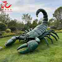 Scorpion animatronique géant, modèle d'insecte robotique Zigong avec mouvements, étanche, pour parc à thème, musée, événement d'Halloween, exposition