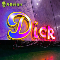 Letras de Canal LED de Color Mágico con Logotipo Personalizado Moderno, Letrero Acrílico 3D para Tienda, Resistente al Agua IPX7, Iluminación Publicitaria Bluetooth para Automóviles