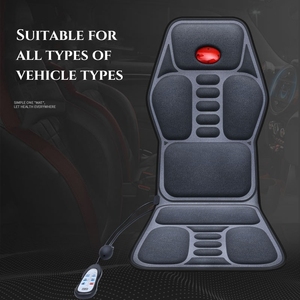 Cojín de asiento de doble uso para el hogar y el coche, masajeador eléctrico Shiatsu con vibración y calor - Product Image 4