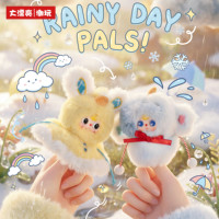 Caja Sorpresa BB3: Mini Peluches Llavero de la Serie Guía del Tiempo de Baby Three, Muñecos de Peluche Anime BB3