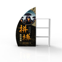 Bureau de réception pliable pour événements, présentoir pliable, tables de promotion, stand d'exposition pour les services hôteliers, les conférences, les salons professionnels