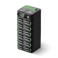 Station de Recharge Commerciale Personnalisée pour Téléphones Portables, Station de Charge Multiple Empilable 24 Fentes, Distributeurs Automatiques de Téléphones Mobiles avec PDV
