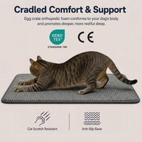 Tapis de sol en velours jacquard chenille gris anthracite, motif mini-grille, anti-dérapant, pour chiens, chats, véranda, patio