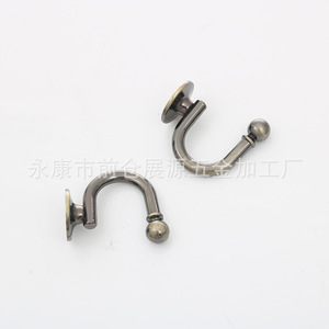Retro Style Zinc Alloy Wall <b>Hook</b> Round Shape <b>Bathroom</b> Coat And Cap Holder Wall Mounted Type Style 1 - Product Image 2