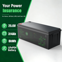 بطارية ليثيوم فوسفات الحديد Enershare 12 فولت 24 فولت 200 أمبير 314 أمبير لاستبدال بطاريات الرصاص الحمضية في أنظمة الطاقة الشمسية