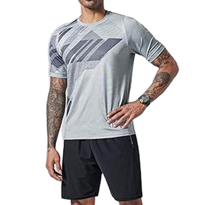 Camisetas Deportivas Ajustadas de Alta Calidad para Hombre, Impresión de Logotipo Personalizado, Camisetas Dry Fit al por Mayor, Ropa Deportiva Personalizada - Product Image 1