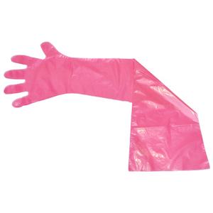 Guantes largos de plástico desechables Guantes de inseminación veterinaria Guantes de manga Apósito de campo - Product Image 1