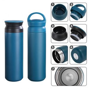 Termos Personalizados de 350 ml y 500 ml con Aislamiento al Vacío para Estudiantes, Tazas de Regalo, Botella de Agua de Acero Inoxidable, Tazas de Café Creativas y Sencillas - Product Image 3