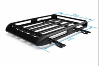 Porte-bagages de toit de voiture universel amovible en alliage d'aluminium et nylon noir, panier de transport, accessoires 4x4, capacité 75 kg, DreamRider