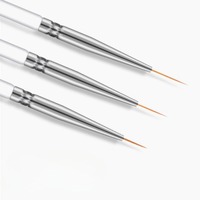 Stylo de dessin de brosse à ongles de luxe Ultra-mince 6/9/12/18/24MM Liner bricolage UV Gel conseils fournitures françaises outils de manucure 3D