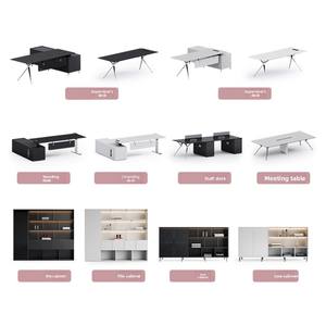 Smart Office Manager Boss Ceo Mesa eléctrica Altura ajustable en forma de L <span class=keywords><strong>Executive</strong></span> Sit Stand Escritorio Pata de acero inoxidable - Product Image 6