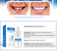Sérum d'hygiène buccale multi-usages pour blanchir les dents, soin buccal, dentifrice avec outils de blanchiment, élimine les taches de plaque dentaire