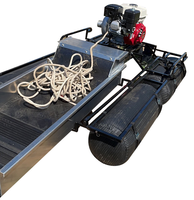 Drague à siphon pour l'or de 4 pouces, machine portable de lavage d'or, dragage de sable de rivière, moteur à essence pour l'extraction d'or avec compresseur