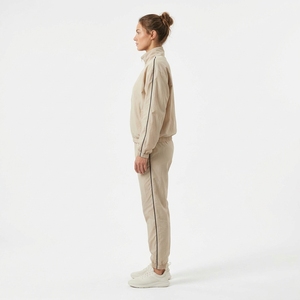 Ensemble de survêtement vert pour femme, veste zippée à col montant et manches longues, deux pièces, respirant, décontracté, coupe-vent - Product Image 4