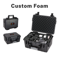 Valise de transport en plastique ABS robuste pour équipement, avec mousse de protection intégrée