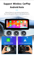Radio de coche Android 14 DE 8 núcleos para Mercedes Benz Clase C W205 GLC clase X253 W446 2015-2018 navegación Multimedia inalámbrica Carplay