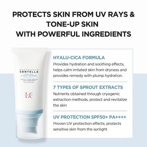 <span class=keywords><strong>Lance</strong></span> Reef Safe Sunscreen Organic Private Label Sun Block No White Cast SPF50 Madagascar Centella Korean Sunscreen - Product Image 4