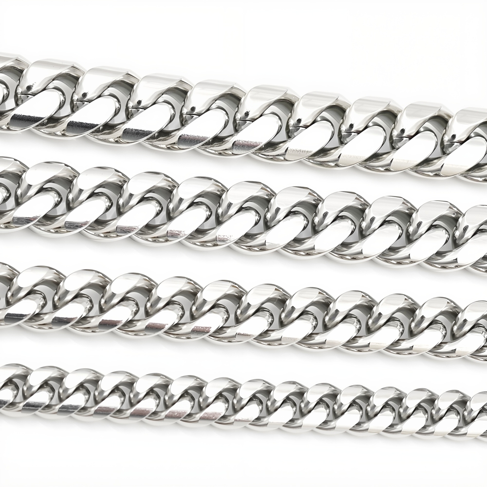 Stainless steel natural color, unplated