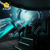 Simulador de Vuelo VR 5D 7D 9D 12D para Interiores, Cine Dinámico para 10 Jugadores, Máquina de Juegos Fly Over Theater, Diseño Eplay