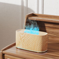 Flamme Aroma Diffuseur Humidificateur Anti Fuite D'eau Diffuseur D'aromathérapie Parfum Nébuliseur À Ultrasons Diffuseur Portable pour La Maison