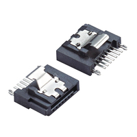 Conector Soulin SATA 3,0 Cable de interfaz de unidad de estado sólido de 7 pines SATA hembra tipo de cable soldado conector de una pieza