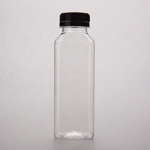 Wholesale <strong>250ml</strong> 350ml 400ml 500ml Plastic Juice <strong>Bottle</strong> Disposable <strong>Pet</strong> Plastic square Shape <strong>Bottle</strong> Custom Transparent <strong>Bottles</strong> - Product Image 5