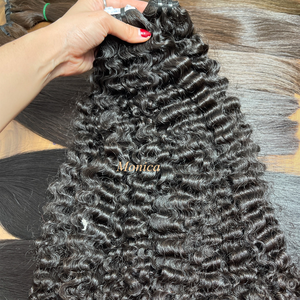 Cabello crudo birmano vietnamita, paquete ondulado natural virgen sin procesar, vendedores de cabello, paquetes rectos crudos alineados con cutícula vietnamita - Product Image 6