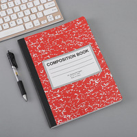 Cahier de notes scolaires américain B5 200 pages Cahier de composition marbré Papeterie Cahiers