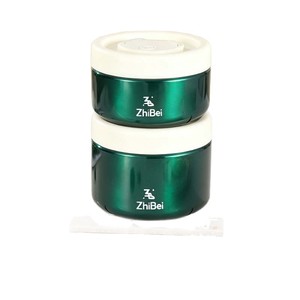 ZhiBei Insulated <b>Lunch</b> <b>Box</b> Set 304 Stainless Steel Stackable Cylinder For Office Workers And Students With PP Lid - Product Image 1