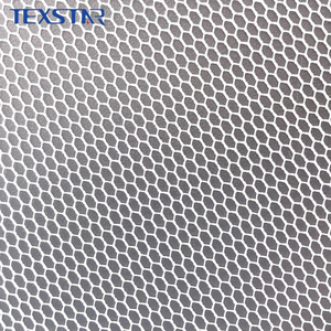 Tissu en <span class=keywords><strong>tulle</strong></span> 100 % polyester pour doublure, maille hexagonale rigide, tissu textile en maille pour vêtements et robes - Product Image 5