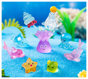 Bán buôn DIY 3D nhựa rùa sáng may mắn quyến rũ phát sáng trong đêm thu nhỏ biển động vật đại dương figurine cho bất ngờ mù Túi - Product Image 4