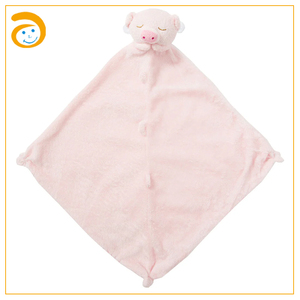 Manta de seguridad para bebé, manta de apego, juguete relajante, manta de abrazo, oso de peluche, zorro de peluche, juguete para bebé, manta con esquinas anudadas - Product Image 6