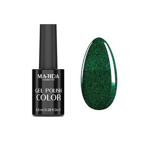 Majida Gel Polish Color 8,5 Ml Green Glitter <b>Nail</b> Polish UV Gel - Product Image 1