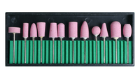 Kit de fraises combinées pour manucure, embouts de perçage en carbure de tungstène pour ongles, outils électriques pour retirer le gel et polir