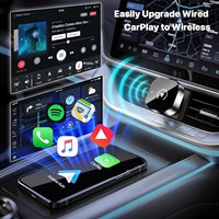 Adaptateur sans fil CarPlay Android Auto 2-en-1, dongle Plug & Play, reconnexion automatique, mini USB compatible iPhone Android Bluetooth/Wi-Fi