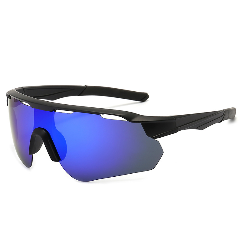 Cornice nera con mercurio blu