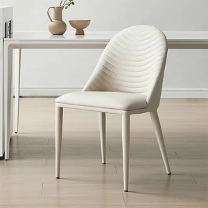 Sillas de Comedor de Lujo de Estilo Nórdico Postmoderno, Sillas para el Hogar y Hoteles, Sillas con Respaldo de Cuero <span class=keywords><strong>Simple</strong></span>, Taburetes Casuales para Restaurantes - Product Image 1